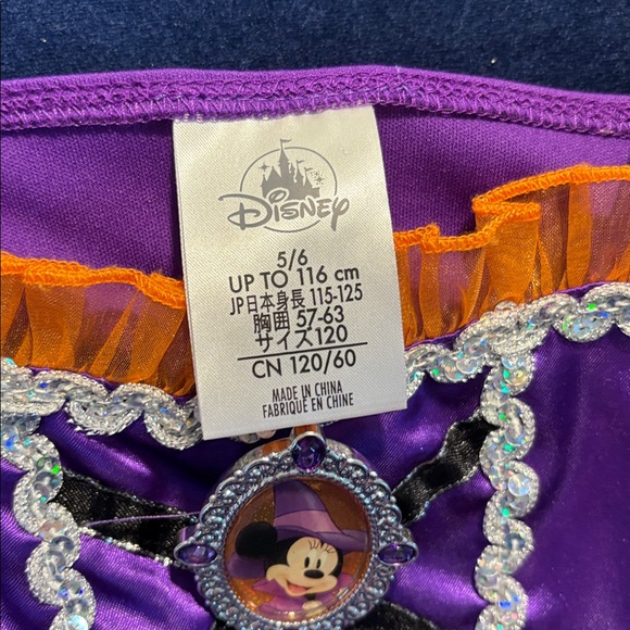 Disney Minnie Witch Costume for Kids - Sz 5/6 - Picture 4 of 9